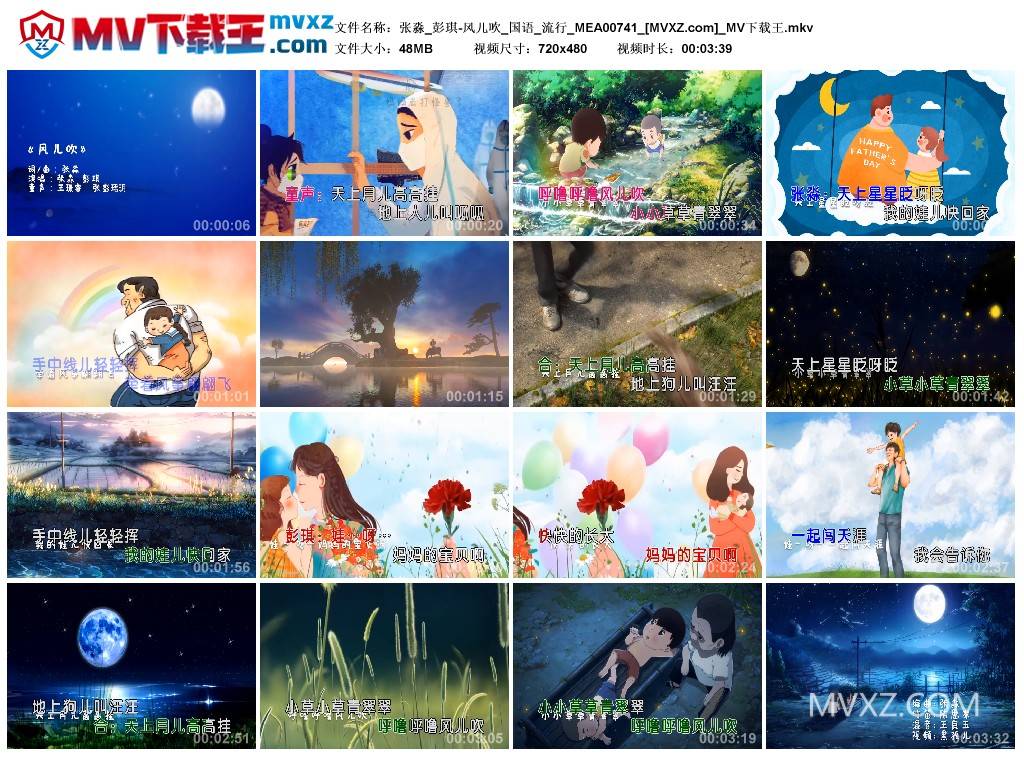 张淼_彭琪-风儿吹_国语_流行_MEA00741